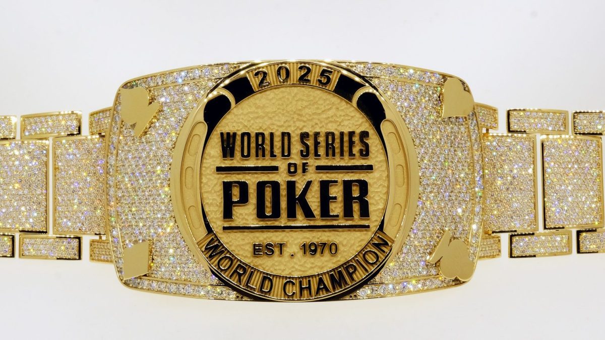 Jostens Presents a Gold Bracelet Dripping in Diamonds to the 2025 Poker World Champion