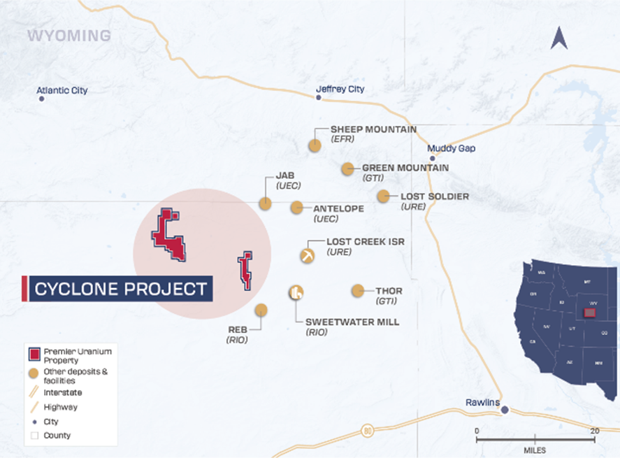 Premier American Uranium Commences Exploration Drill Program at its Cyclone ISR Project, Wyoming