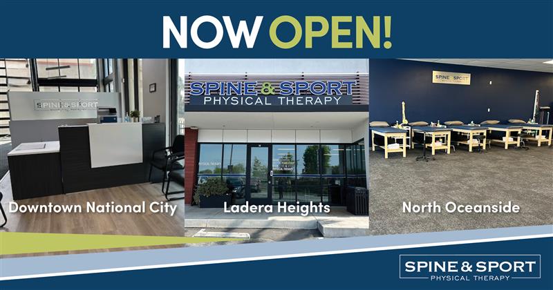 Spine & Sport Physical Therapy Opens Three New Clinics in Southern California
