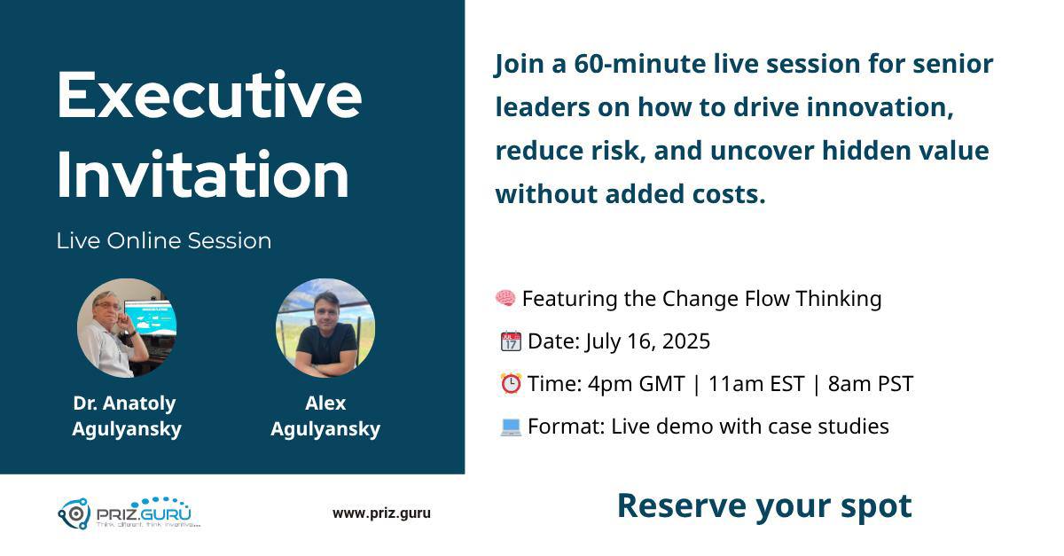 Turn Every Challenge into a Breakthrough – PRIZ Guru Unveils Change Flow Thinking Tool for Engineers and Innovators