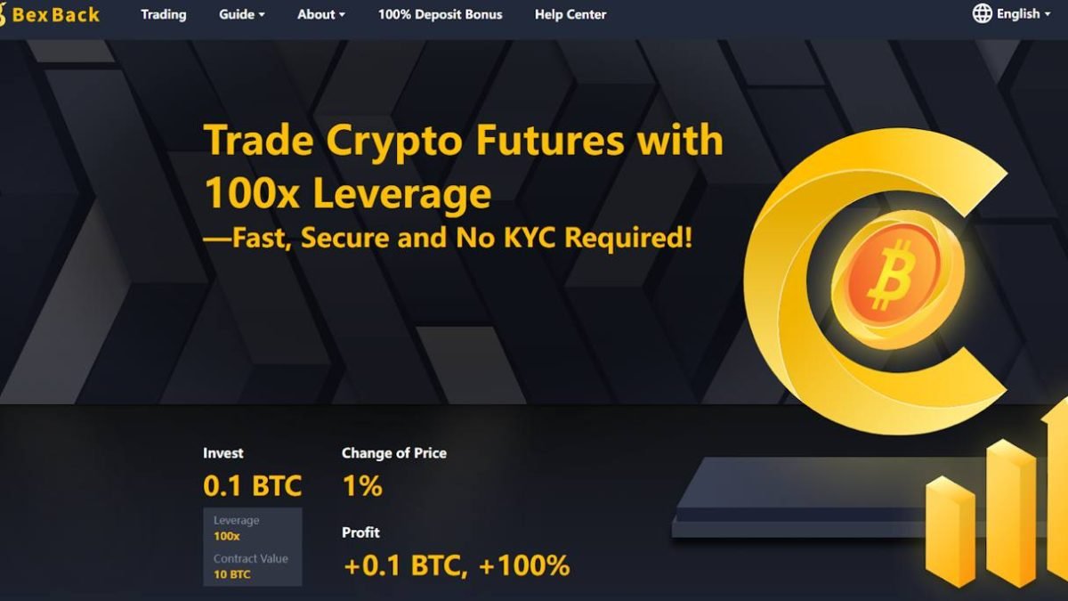 BexBack Launches 100x Leverage, 100% Deposit Bonus & No KYC to Empower Crypto Traders in Bitcoin's Volatile Market