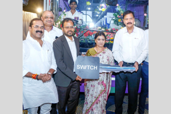 SWITCH deploys electric intercity buses on Mumbai–Pune route; 25 units to be delivered to Prasanna Purple.